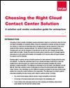 Choosing the Right Cloud Contact Center Solution